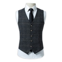 WC019 Make slim waistcoat  lattice Leisure Suit  vest wholesaler WC019 Make slim waistcoat  lattice Leisure Suit  vest wholesaler